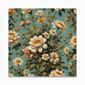 Floral Wallpaper 3 Canvas Print