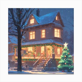 Christmas House 62 Canvas Print