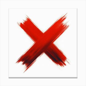 X logo Canvas Print