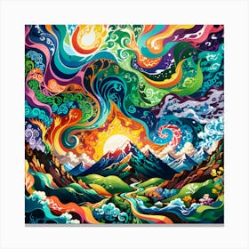 Psychedelic Painting Canvas Print