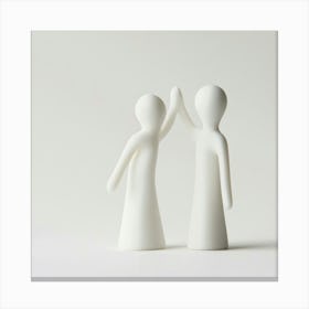 Couple Holding Hands Canvas Print