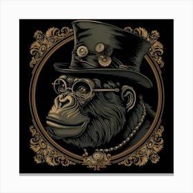 Steampunk Monkey 58 Canvas Print