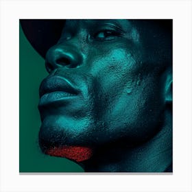 Portrait Of A Black Man Canvas Print