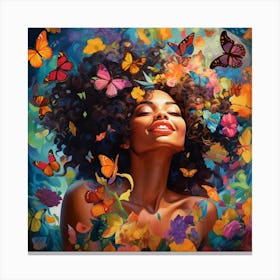 Butterfly Girl 5 Canvas Print