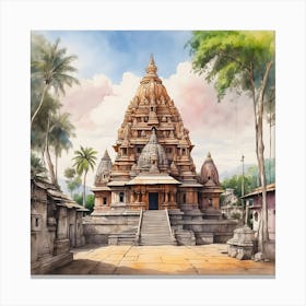 Hindu Temple 10 Canvas Print