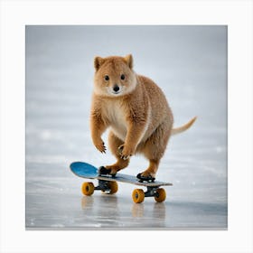 A Animal Doing Skating 2340993452 Canvas Print