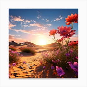 Desert Flowers 2 Canvas Print