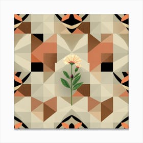 Geometric Flower 1 Canvas Print