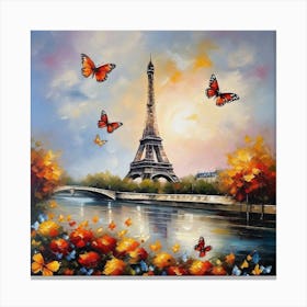 Paris Eiffel Tower 90 Canvas Print