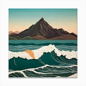 Waves In The Ocean Canvas Print