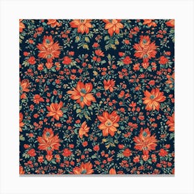 2d Floral Fabric Pattern Background 146647287 Canvas Print