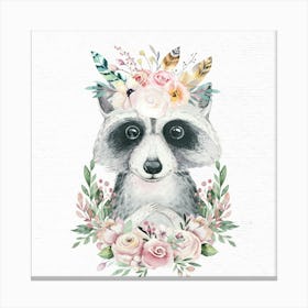 Raccoon Nursery Prints Canvas Print