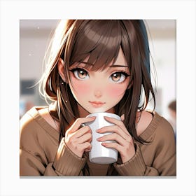 Anime Girl Wall Art Decoration Canvas Print