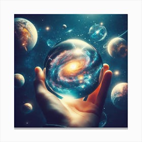 Universe In My Hand2 Canvas Print