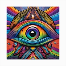 All Seeing Eye Pop Art enlightenment 2 Canvas Print