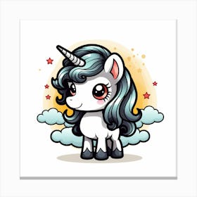 Cute Unicorn 776 Canvas Print