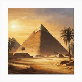 Pyramids Of Giza 1 Canvas Print