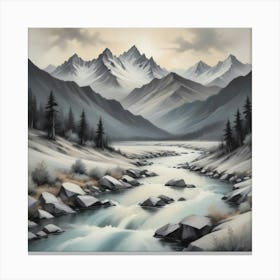 Mountain Stream Canvas Print