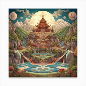 Tibetan Temple Canvas Print