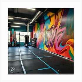 Graffiti Gym Canvas Print