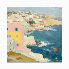 Aegean Village Canvas Print