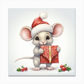 Christmas Mouse 2 Canvas Print