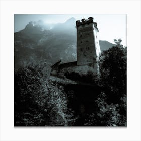 Castle In The Mountains Canvas Print