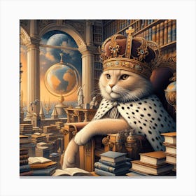 King Cat 3 Canvas Print