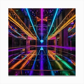 Neon Glow In The Dark Canvas Print