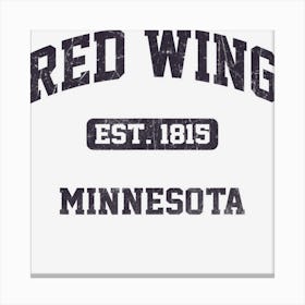 Red Wing Minnesota Mn Vintage State Athletic Style Canvas Print