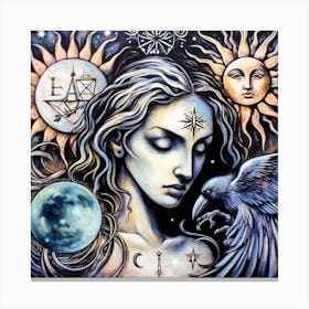 Shamanic Woman Canvas Print