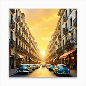 Old Havana Street Canvas Print