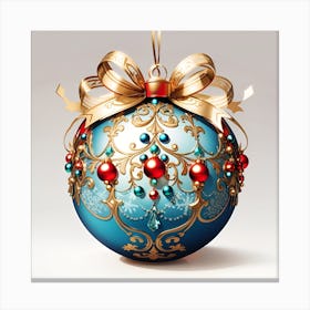 Default Elaborate Ornament Christmas Bauble No Background Whit 3 D49399d7 B343 48e2 943f 659f93877ba2 1 Canvas Print
