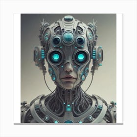 Futuristic Woman Canvas Print