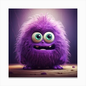 Purple Monster Canvas Print