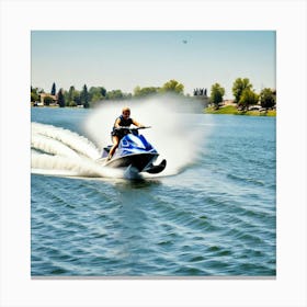 Jet Ski Rider 4 Canvas Print