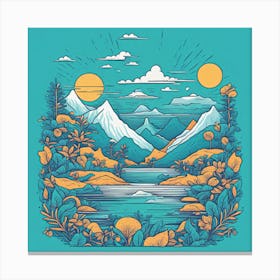 Mountain Landscape 3 Canvas Print