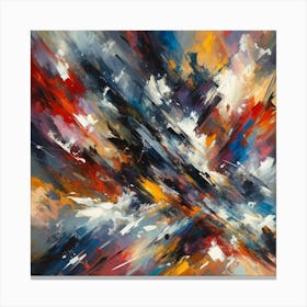 Vivid Turmoil Emotion Unleashed Canvas Print