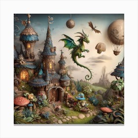 Dragon Castle Canvas Print