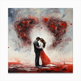 Lovers By Csaba Fikker 60 Canvas Print