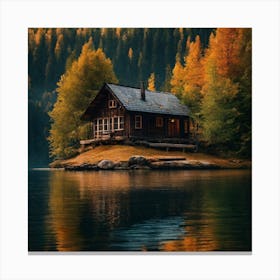 Cabin In The Woods Canvas Print