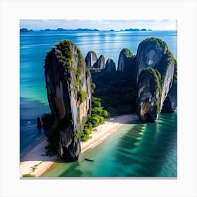 Rock Formations In Thailand Canvas Print