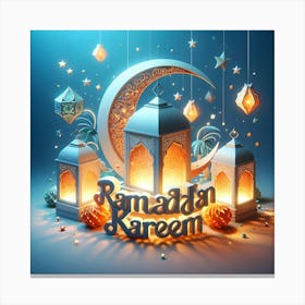Ramadan Kareem Mubarak Greetings 7 Canvas Print