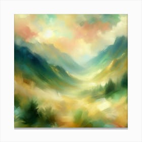 Abstract Landscape Painting 15 Canvas Print