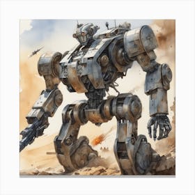 Robot Wars 2 Canvas Print