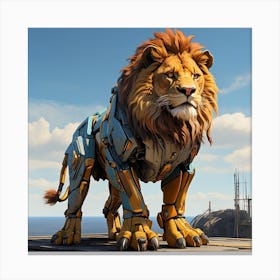 Lion Of The Apocalypse Canvas Print