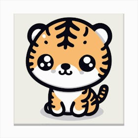 Cute Tiger 17 Canvas Print