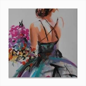 Woman In A Dress Canvas Print