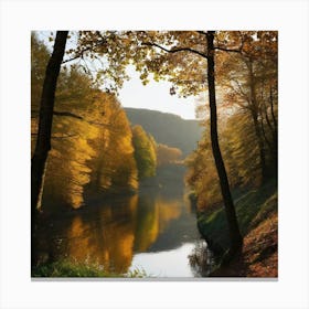 Autumn Trees In The Forest 8 Canvas Print