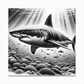 Great White Shark 4 Canvas Print